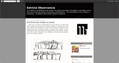 Desktop Screenshot of estrictaobservancia.blogspot.com