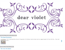 Tablet Screenshot of dearviolet.blogspot.com