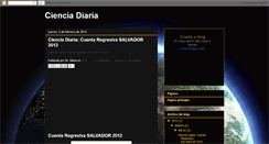 Desktop Screenshot of cienciadiaria.blogspot.com