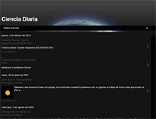 Tablet Screenshot of cienciadiaria.blogspot.com