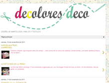 Tablet Screenshot of decoloresdeco.blogspot.com