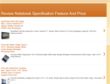 Tablet Screenshot of notebook-reviewku.blogspot.com