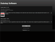 Tablet Screenshot of dubstepsoftware.blogspot.com