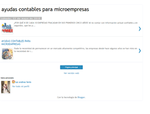 Tablet Screenshot of contabilidadymicroempresa.blogspot.com