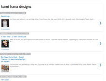 Tablet Screenshot of kamihanadesigns.blogspot.com