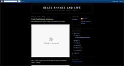 Desktop Screenshot of ourbeatsrhymesandlife.blogspot.com