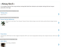 Tablet Screenshot of kotaqkecil.blogspot.com