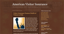 Desktop Screenshot of americanvisitorinsurance.blogspot.com