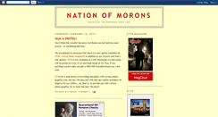 Desktop Screenshot of nationofmorons.blogspot.com