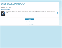 Tablet Screenshot of easybackupwizar.blogspot.com
