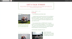 Desktop Screenshot of lets-talkturkey.blogspot.com