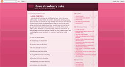 Desktop Screenshot of ilovestrawberrycake.blogspot.com