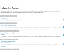 Tablet Screenshot of lebowskiscorner.blogspot.com