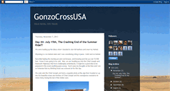 Desktop Screenshot of gonzocrossusa.blogspot.com