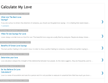 Tablet Screenshot of calculatemylove.blogspot.com