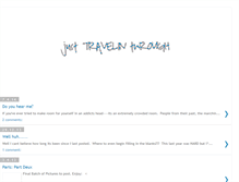 Tablet Screenshot of just-travelin-through.blogspot.com