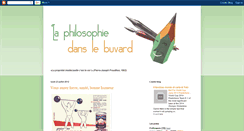 Desktop Screenshot of laphilosophiedanslebuvard.blogspot.com