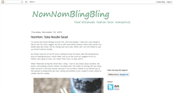 Desktop Screenshot of nomnomblingbling.blogspot.com