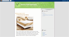 Desktop Screenshot of memory-foam-mattress.blogspot.com