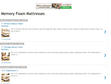 Tablet Screenshot of memory-foam-mattress.blogspot.com