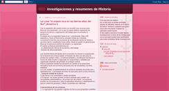 Desktop Screenshot of investigacionesyresumenesdehistoria.blogspot.com