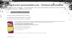 Desktop Screenshot of creer-personnaliser-vetement.blogspot.com