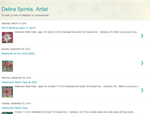 Tablet Screenshot of debraspinksartist.blogspot.com