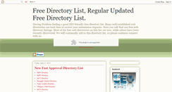 Desktop Screenshot of infowebdirectorylist.blogspot.com