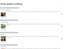 Tablet Screenshot of fromaustintoafrica.blogspot.com