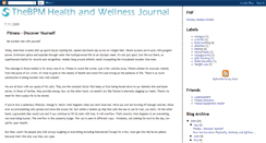 Desktop Screenshot of healthwellnesszone.blogspot.com