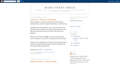 Desktop Screenshot of makesweetsmile.blogspot.com