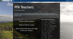 Desktop Screenshot of pfateachers.blogspot.com