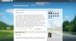 Desktop Screenshot of jsmseriousscience.blogspot.com