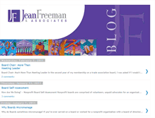 Tablet Screenshot of jeanfreemanblog.blogspot.com