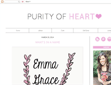 Tablet Screenshot of meganpurityofheart.blogspot.com