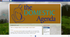 Desktop Screenshot of domesticagendablog.blogspot.com