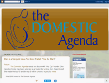 Tablet Screenshot of domesticagendablog.blogspot.com