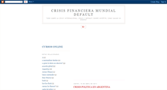 Desktop Screenshot of crisisfinancieramundial.blogspot.com