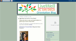 Desktop Screenshot of livewellucsdorientation.blogspot.com