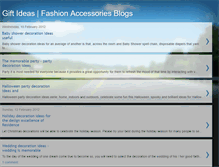 Tablet Screenshot of giftsideasaccessories.blogspot.com