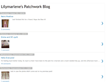 Tablet Screenshot of lilymarlenes-patchwork-blog.blogspot.com