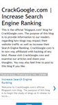 Mobile Screenshot of crackgoogledotcom.blogspot.com