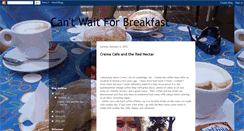 Desktop Screenshot of cantwaitforbreakfast.blogspot.com