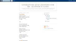 Desktop Screenshot of literaturequizanswers.blogspot.com