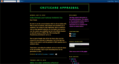 Desktop Screenshot of criticareappraisal.blogspot.com