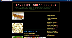 Desktop Screenshot of favorite-indian-recipes.blogspot.com