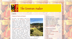 Desktop Screenshot of genevanpsalter.blogspot.com