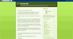 Desktop Screenshot of islamkritik.blogspot.com
