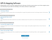 Tablet Screenshot of gpsmappingsoftware.blogspot.com