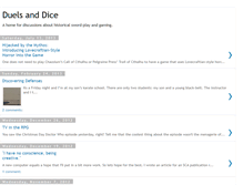 Tablet Screenshot of duelsanddice.blogspot.com